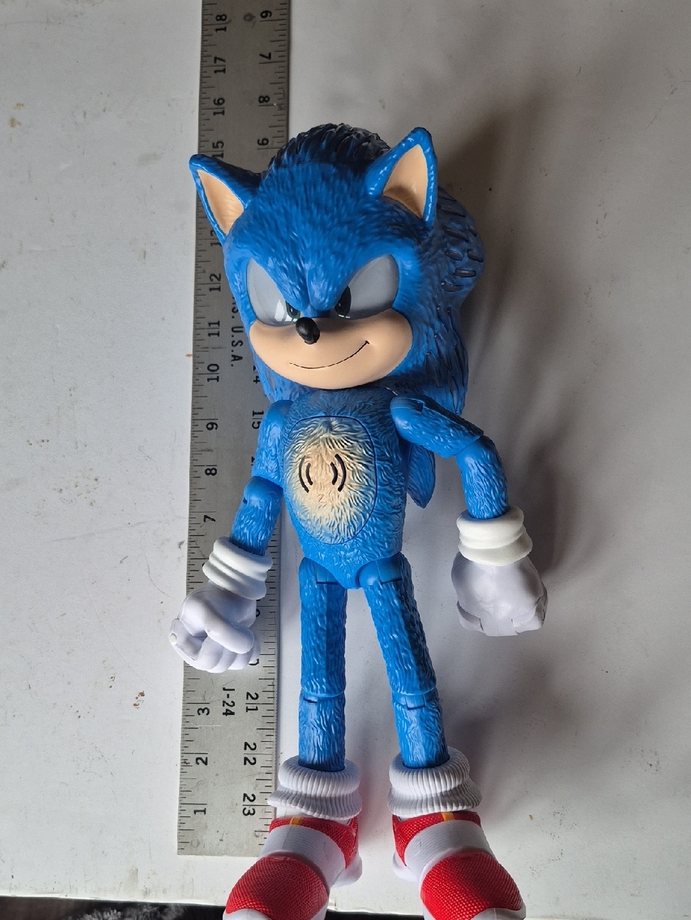 12 Inch Blue Hedgehog Action Figure Kids Toy - Classic Blue Lights And Talks